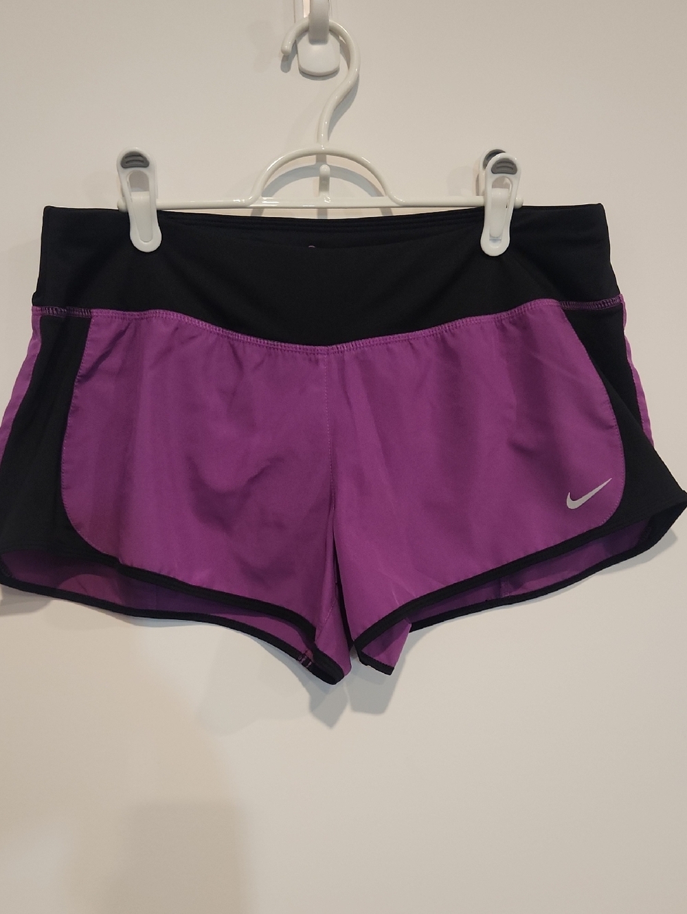 Nike Women’s Purple and Black Athletic Running Shorts